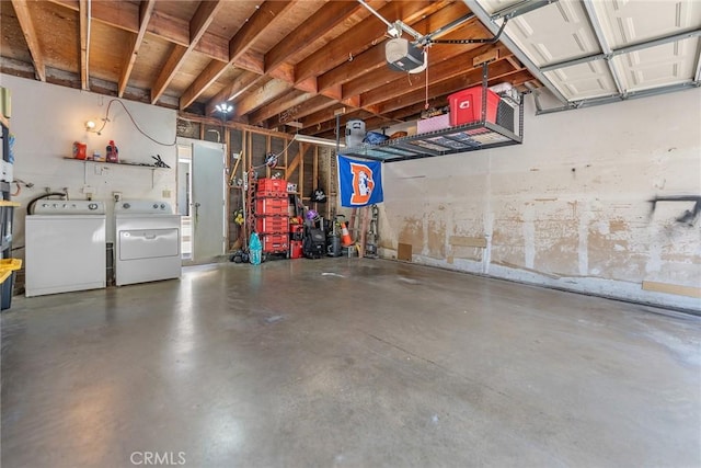 7147 Fulton Way, Stanton, CA 90680 - garage featuring independent washer and dryer and a garage door opener