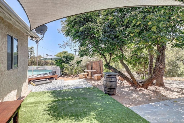 1242 Marshall Rd, Alpine, CA 91901 - view of green lawn featuring a patio area