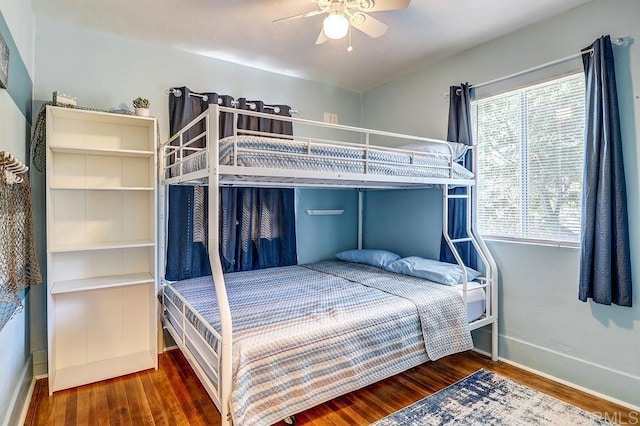 1242 Marshall Rd, Alpine, CA 91901 - bedroom with wood finished floors and ceiling fan