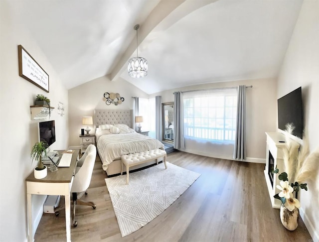 13425 Via Almeria, Tustin, CA 92782 - bedroom featuring a chandelier and wood finished floors