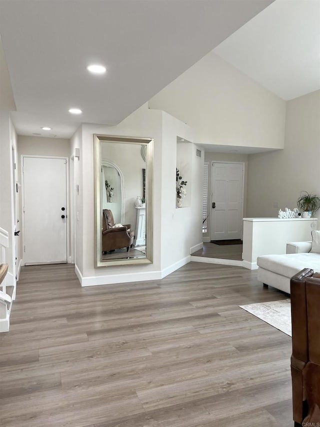 13425 Via Almeria, Tustin, CA 92782 - foyer entrance featuring light wood-style flooring and recessed lighting