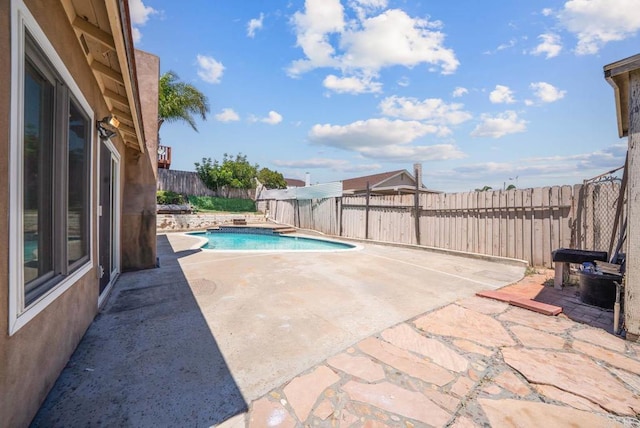 7439 Carrie Ridge Way, San Diego, CA 92139 - view of swimming pool with a patio area and a fenced backyard