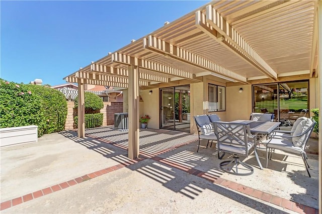 1255 S Upland Hills Dr S, Upland, CA 91786 - view of patio featuring a pergola and outdoor dining space