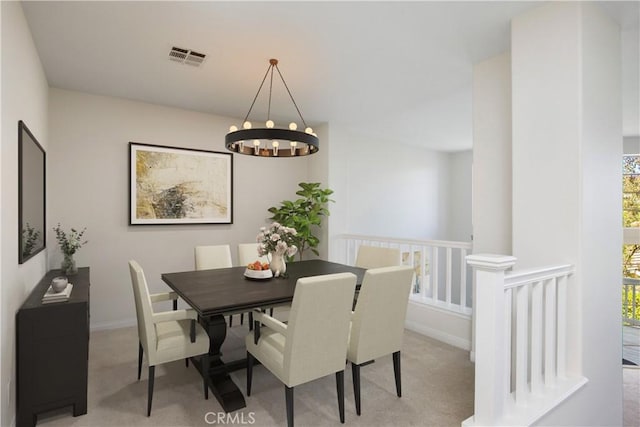 33072 Ocean Rdg, Dana Point, CA 92629 - dining area with carpet and a chandelier