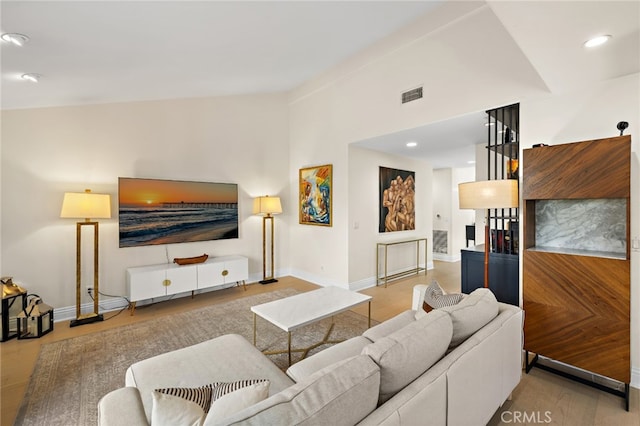 2719 Vista Umbrosa, Newport Beach, CA 92660 - living room with baseboards and recessed lighting