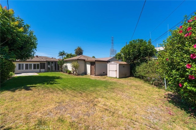 2605 Robinson St, Redondo Beach, CA 90278 - view of grassy yard with a storage unit