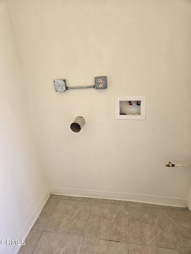45409 Rodin Ave, Lancaster, CA 93535 - laundry area with hookup for a washing machine and tile patterned floors
