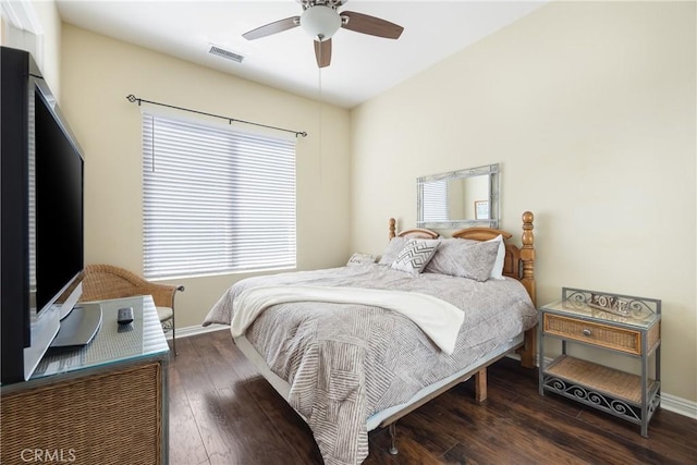 60284 Honeysuckle St, La Quinta, CA 92253 - bedroom featuring hardwood / wood-style floors and ceiling fan