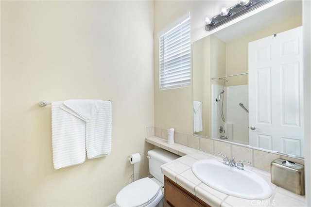 60284 Honeysuckle St, La Quinta, CA 92253 - bathroom featuring a shower and vanity