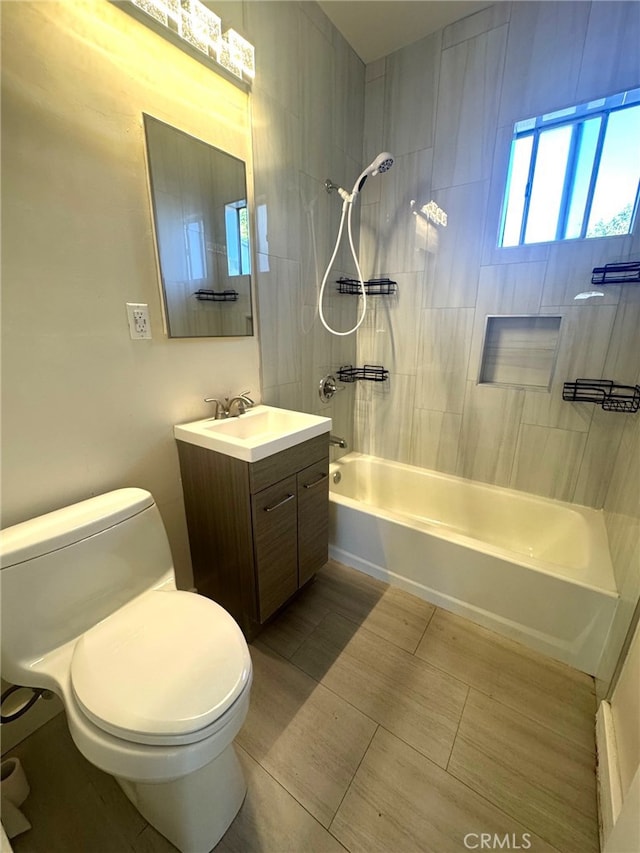 7892 8th St, Buena Park, CA 90621 - full bath featuring vanity, shower / bathtub combination, and tile patterned floors
