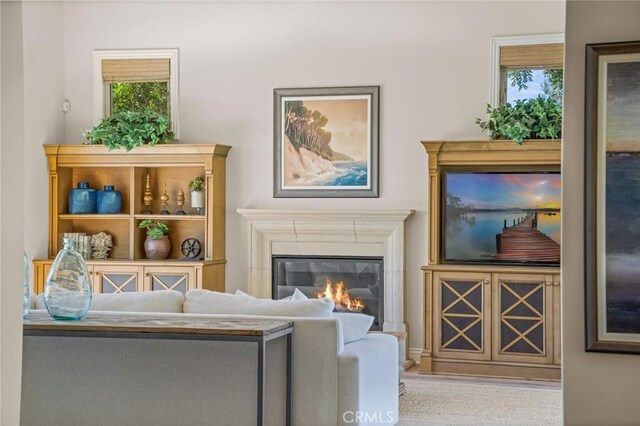 3 Stockmen Rd, Ladera Ranch, CA 92694 - living room featuring a glass covered fireplace and plenty of natural light