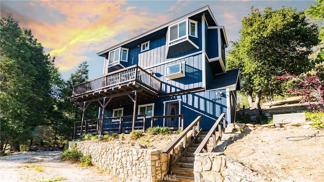 29282 Pine Dr, Cedar Glen, CA 92321 - view of front of property featuring a wooden deck