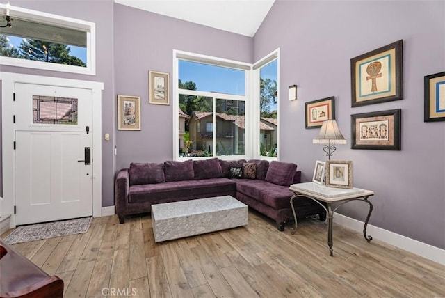 15 Surfbird Ln, Aliso Viejo, CA 92656 - living room with light wood finished floors and high vaulted ceiling