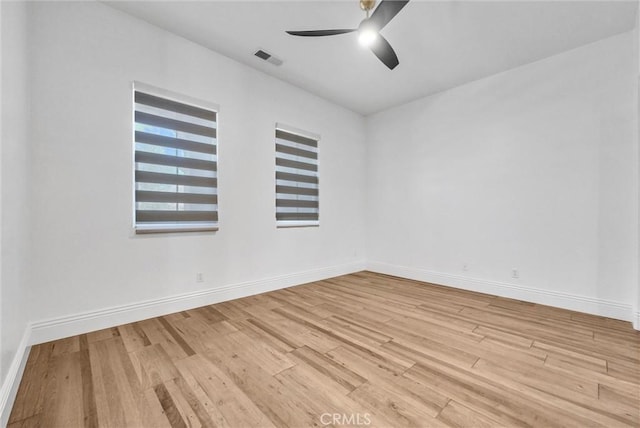 12149 Jonathan Dr, Riverside, CA 92503 - empty room featuring a ceiling fan and light wood-style flooring