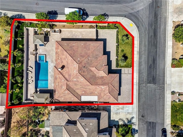 12149 Jonathan Dr, Riverside, CA 92503 - aerial view of property and surrounding area with property boundaries highlighted
