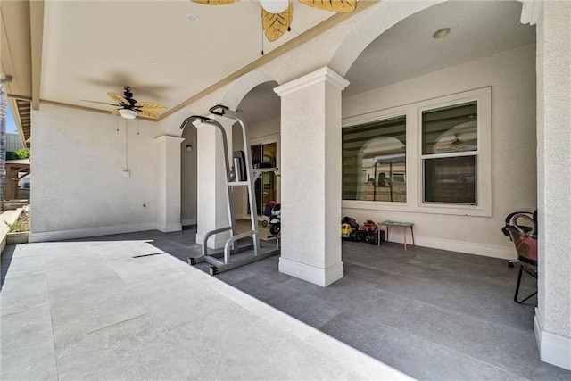 12149 Jonathan Dr, Riverside, CA 92503 - view of patio / terrace featuring a ceiling fan