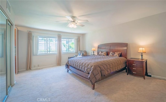 24612 Artemia Ave, Mission Viejo, CA 92691 - bedroom with light colored carpet and ceiling fan