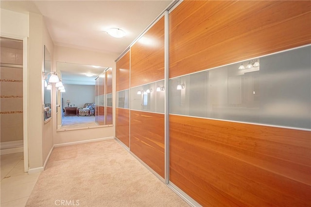 24612 Artemia Ave, Mission Viejo, CA 92691 - hallway with tile patterned floors and baseboards