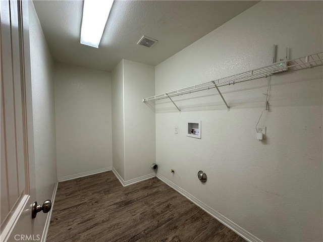 53024 Astrid Way, Lake Elsinore, CA 92532 - laundry area featuring hookup for a washing machine, wood finished floors, and gas dryer hookup