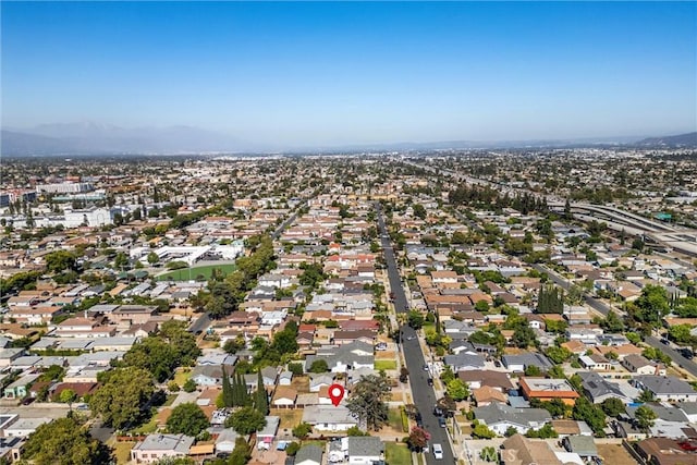 505 W Glendon Way, San Gabriel, CA 91776 - aerial view of property and surrounding area featuring mountains