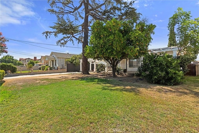 505 W Glendon Way, San Gabriel, CA 91776 - obstructed view of property with driveway and a front yard