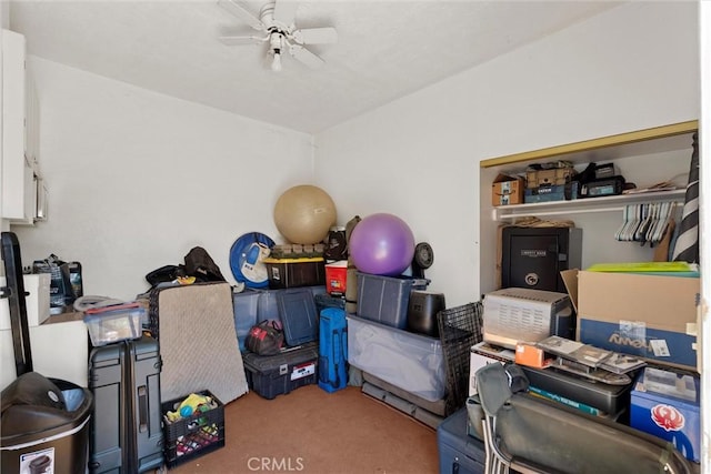 505 W Glendon Way, San Gabriel, CA 91776 - storage featuring ceiling fan