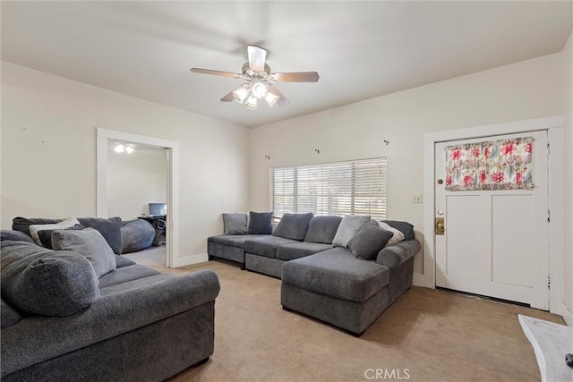 505 W Glendon Way, San Gabriel, CA 91776 - living area with light colored carpet and ceiling fan