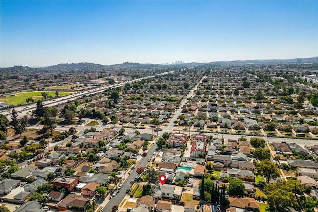 505 W Glendon Way, San Gabriel, CA 91776 - aerial view of residential area with a mountainous background