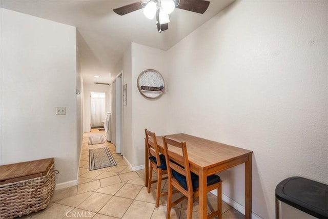 1812 Riverside Ave, Paso Robles, CA 93446 - dining room featuring ceiling fan and light tile patterned flooring
