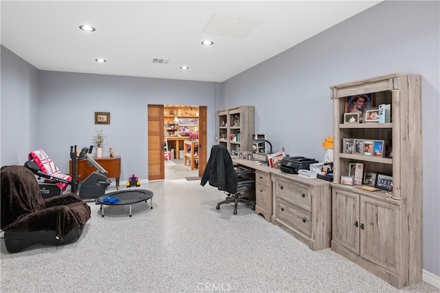 20092 E Frank Ln, Orange, CA 92869 - office with recessed lighting and speckled floor