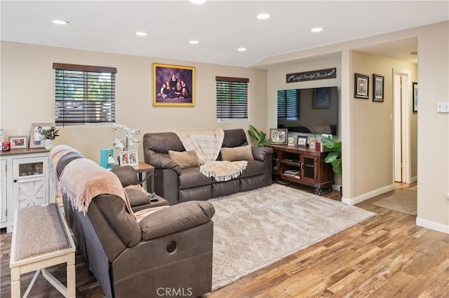 20092 E Frank Ln, Orange, CA 92869 - living area with wood finished floors and recessed lighting