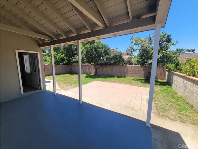 8339 Manzanar Ave, Pico Rivera, CA 90660 - fenced backyard with a patio area