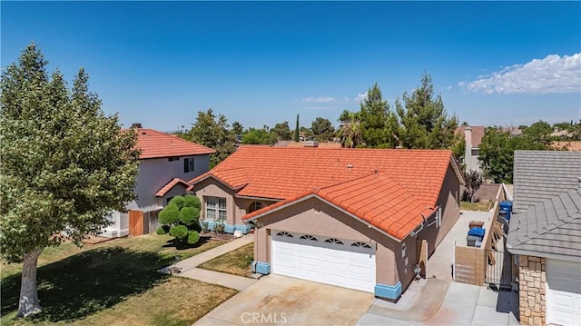 37028 Velutina Way, Palmdale, CA 93550 - view of front of home with a tiled roof and stucco siding