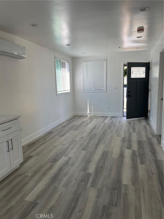 3028 E 1st St, Los Angeles, CA 90063 - entryway with a wall unit AC, plenty of natural light, and light wood-type flooring