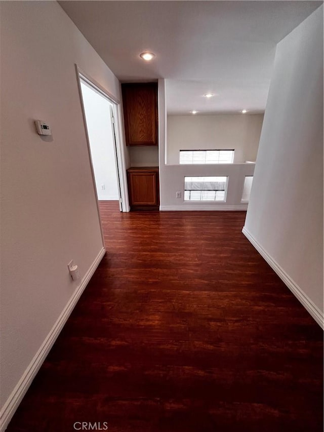 16340 Willowmist Ct, Chino Hills, CA 91709 - corridor with dark wood finished floors and recessed lighting