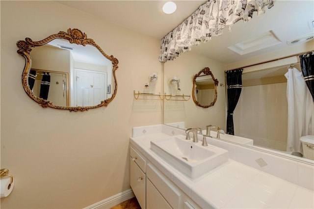 662 Via Zapata, Riverside, CA 92507 - bathroom featuring vanity and a shower with curtain
