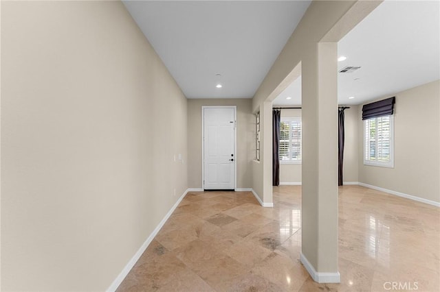 1581 Margit St, Redlands, CA 92374 - entrance foyer with baseboards and recessed lighting