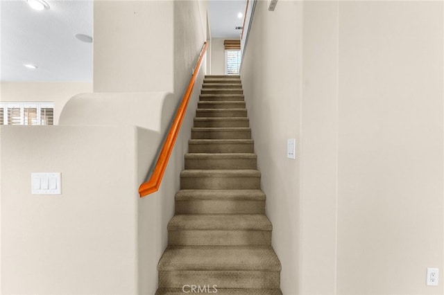 1581 Margit St, Redlands, CA 92374 - staircase with recessed lighting