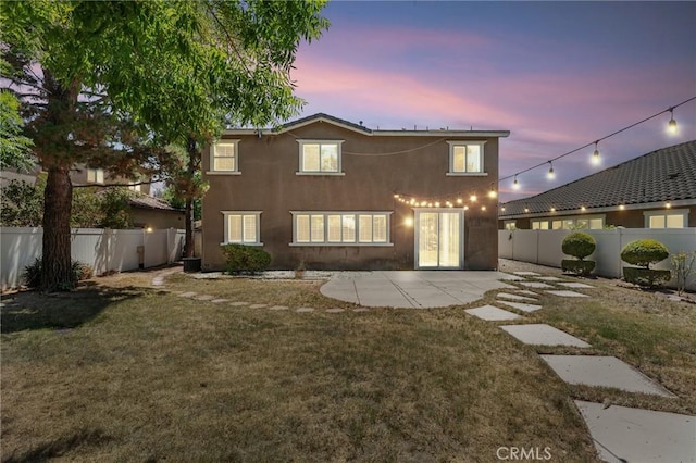 1581 Margit St, Redlands, CA 92374 - view of front of home featuring a patio area, a fenced backyard, and stucco siding
