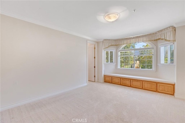 134 E Las Flores Ave, Arcadia, CA 91006 - unfurnished room featuring crown molding and light carpet