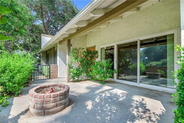 19950 Esquiline Ave, Walnut, CA 91789 - view of patio with a fire pit