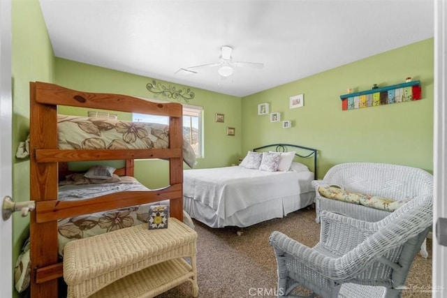 23309 Tak Ct, Tehachapi, CA 93561 - bedroom featuring carpet flooring and ceiling fan