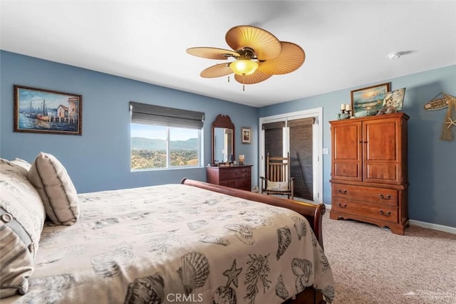 23309 Tak Ct, Tehachapi, CA 93561 - carpeted bedroom with ceiling fan and a closet
