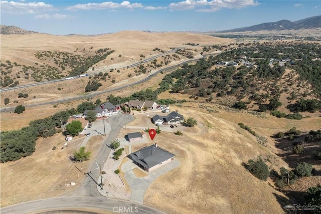 23309 Tak Ct, Tehachapi, CA 93561 - aerial view of property and surrounding area with mountains and rural landscape