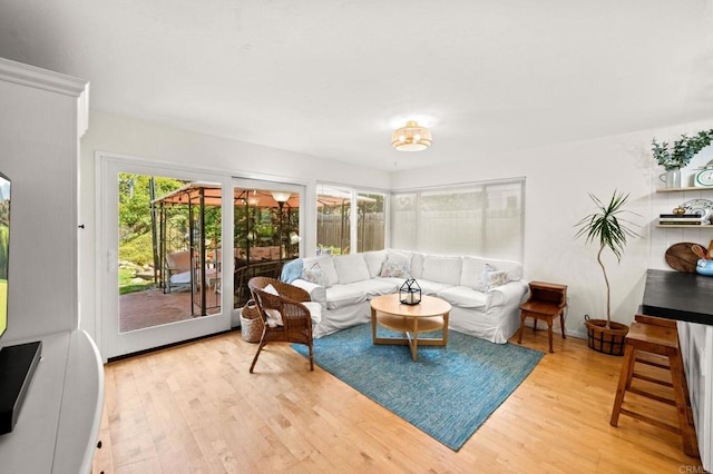 3432 Mount Ariane Dr, San Diego, CA 92111 - living area featuring wood finished floors