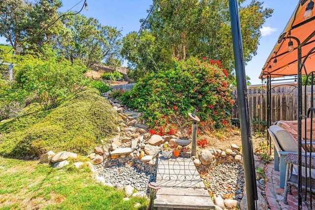 3432 Mount Ariane Dr, San Diego, CA 92111 - view of yard with a gazebo