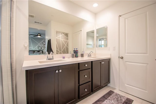 29392 Tourmaline Way, Winchester, CA 92596 - bathroom with double vanity and tile patterned floors