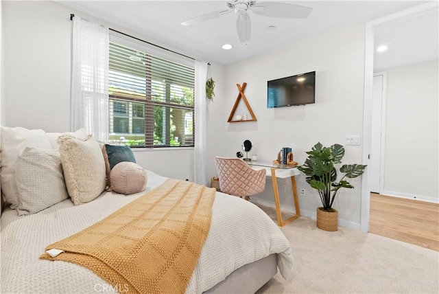 38 Marisol St, Rancho Mission Viejo, CA 92694 - carpeted bedroom featuring recessed lighting and ceiling fan