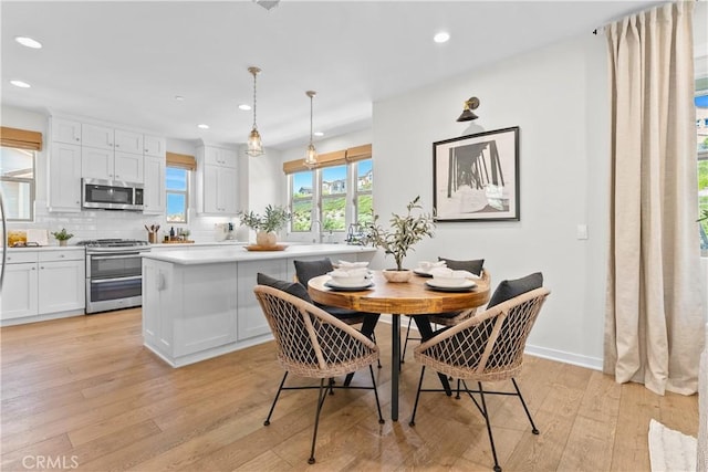 38 Marisol St, Rancho Mission Viejo, CA 92694 - dining room with recessed lighting and light wood-style floors
