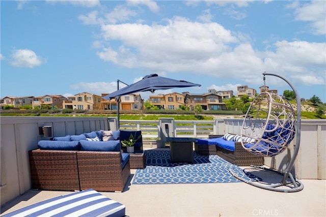 38 Marisol St, Rancho Mission Viejo, CA 92694 - view of patio / terrace with an outdoor hangout area and a residential view